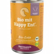 48er-SET Bio Ente mit Fenchel Apfel und Buchweizen 400g Hund Nassfutter Herrmann