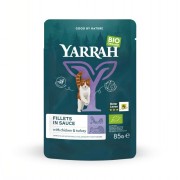 Bio Filet mit Truthahn in Sauce 85g Katze Nassfutter Yarrah