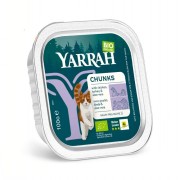 64er-SET Bio Bröckchen Huhn und Truthahn 100g Katze Nassfutter Yarrah